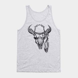 Buffalo Bison Skull Tank Top